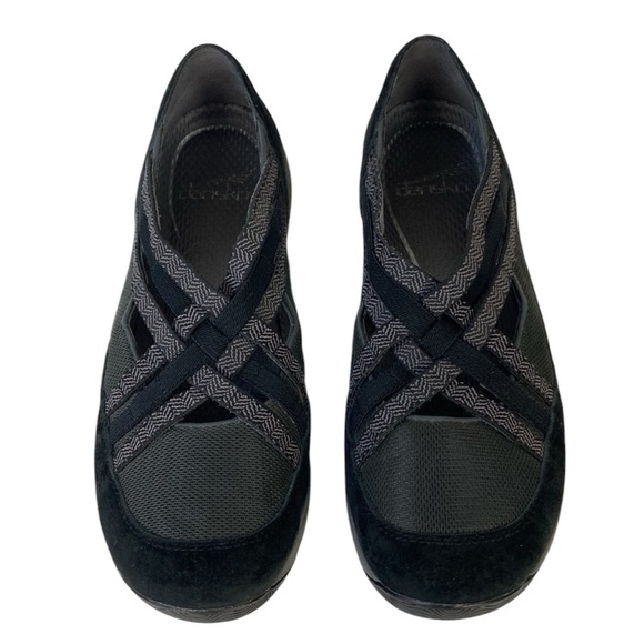 EUC Dansko Black Suede & Fabric Slip On Sneaker - Picture 13 of 13